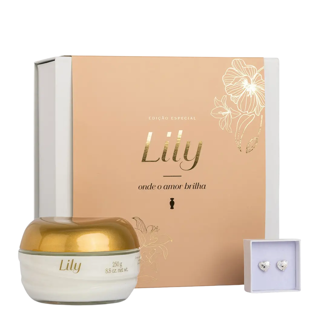 Coffret Lily Swarovski Acetinado Edição Limitada brincos