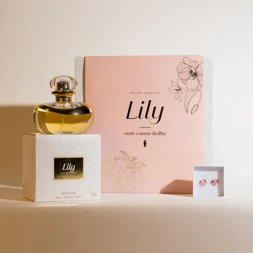 Coffret Lily Swarovski Eau de Parfum o boticario dia da mãe