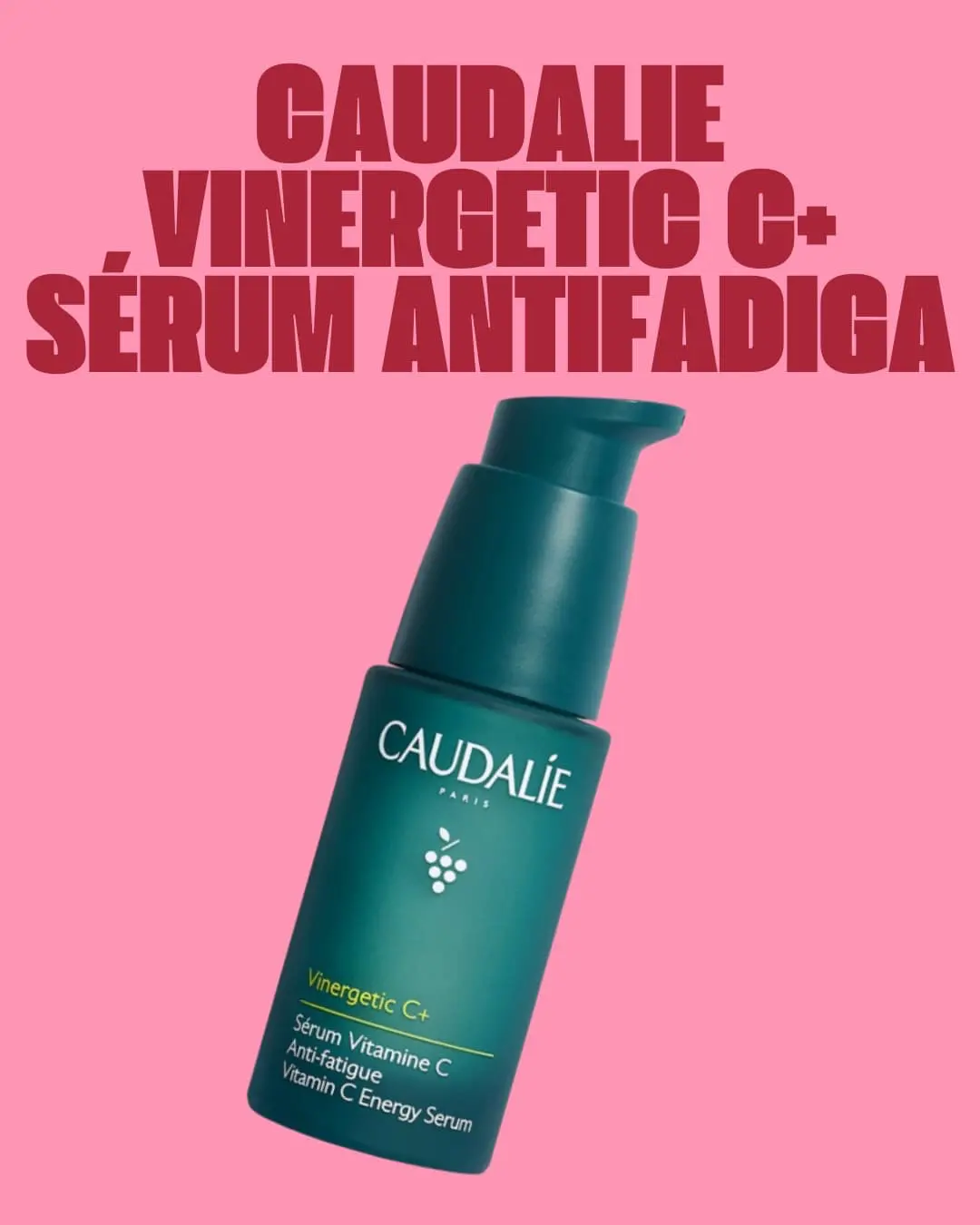 CAUDALIE VINERGETIC C+ S&Eacute;RUM ANTIFADIGA Este s&eacute;rum com vitamina C, polifen&oacute;is de uva e &aacute;cido hialur&oacute;nico d&aacute; &agrave; pele um boost de energia e luminosidade. &Eacute; como um &ldquo;choque&rdquo; de vitalidade para o teu rosto logo de manh&atilde;.
